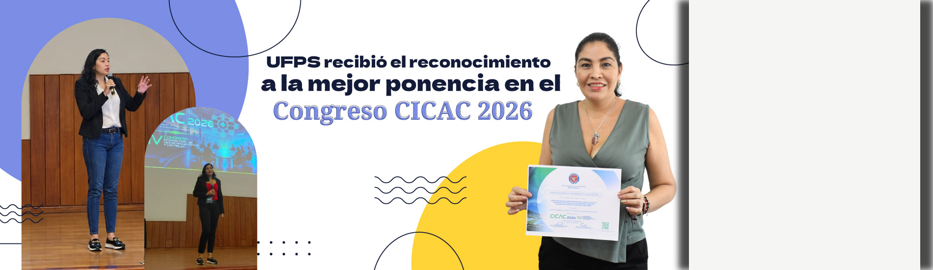 UFPS recibió el reconocimiento a la mejor ponencia en el Congreso CICAC 2026