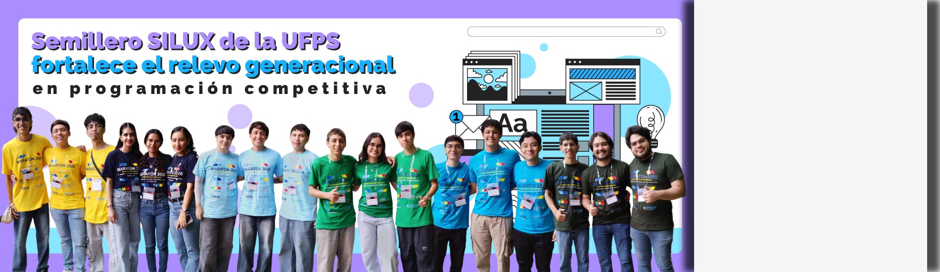 Semillero SILUX de la UFPS fortalece el relevo generacional en programación competitiva